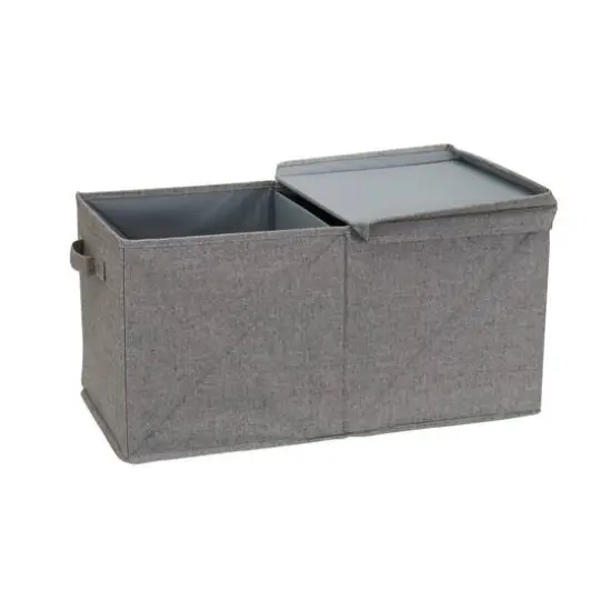 Household Essentials Fabric Storage Bin with Lid (Jumbo) {7}