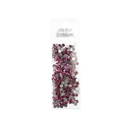 John Bead Crystal Lane SS16 Glass Round Flatback Rhinestones, 288ct. Light Rose {4}