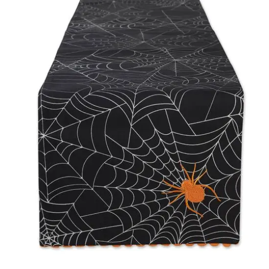DII® 70" Halloween Happy Haunting Spooky Spider Reversible Table Runner {4}