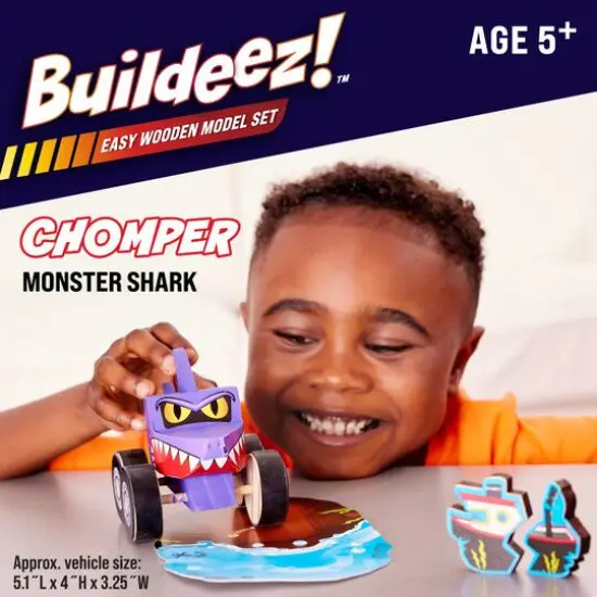 Creativity for Kids&reg; Buildeez!&trade; Chomper Monster Shark Wooden Model Set {3}