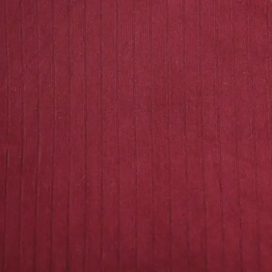 Fabric Merchants Polyester Blend Ribbed Fabric Burgundy {3}