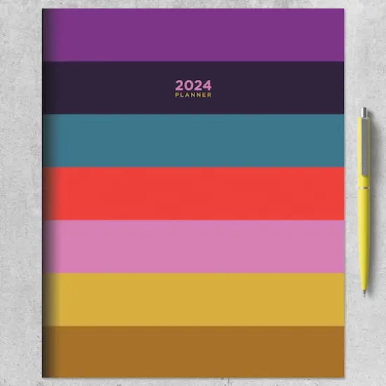 TF Publishing Large 2024 Bali Stripe Monthly Planner {5}