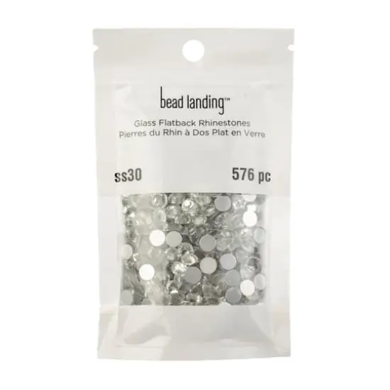 SS30 Glass Flatback Rhinestones by Bead Landing&trade; Crystal {4}