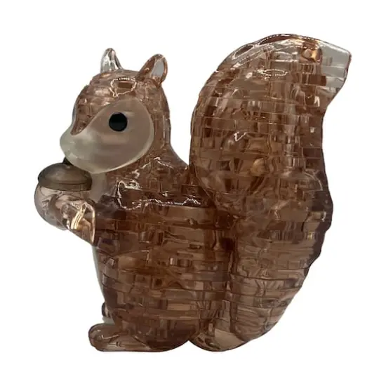 3D Crystal Puzzle - Squirrel (Brown): 55 Pcs {5}