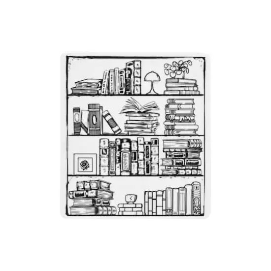 Full Book Shelf Cling Stamp by Recollections&trade; {1}