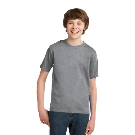 Port & Company&reg; Neutrals Youth Essential T-Shirt Athletic Heather {4}