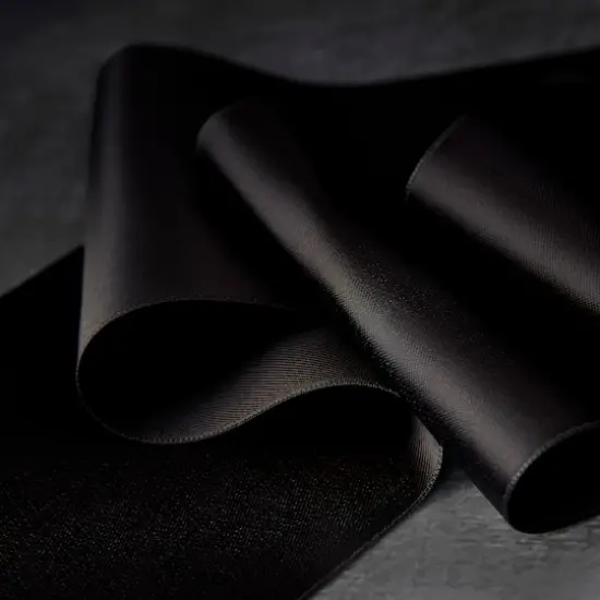 4" x 10yd. Satin Ribbon by Celebrate It&reg; Specialty Black {3}