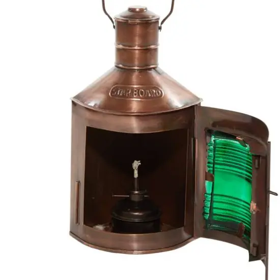 Set of 3" Multi Colored Metal Rustic Lantern, 5" x 11" {7}