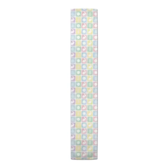 Easter Block Pattern 16" x 90" Poly Twill Table Runner {4}