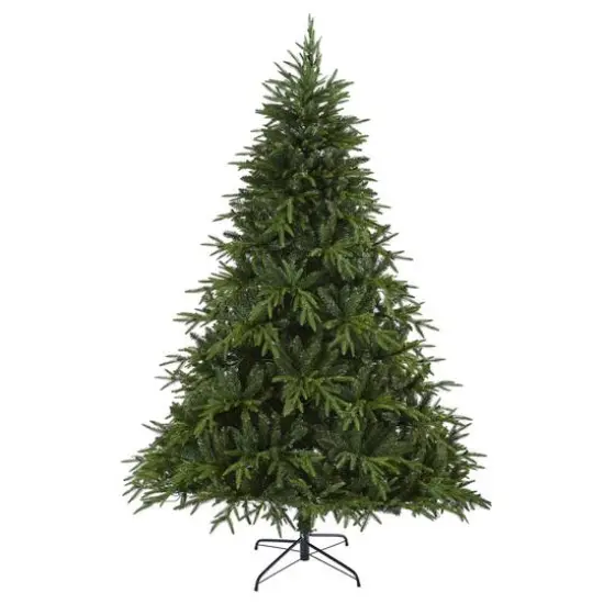 7.5ft. Pre-Lit Colorado Mountain Fir Artificial Christmas Tree, Clear LED Lights {8}