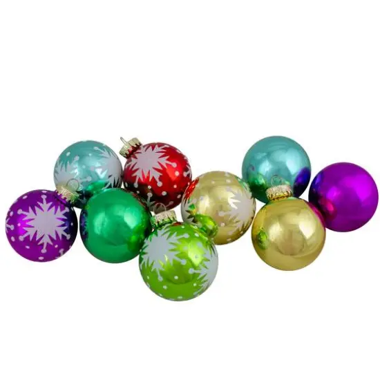 9ct. 2" Glass Ball Ornaments {1}