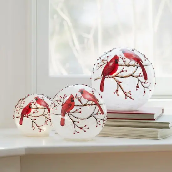 Cardinal LED Glass Globe Set, 4.5", 6" & 7" {3}