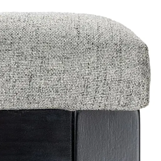 Hello Honey® 2.5ft. Crawford Mid-Century Modern Solid Wood Black Arm Chair {9}