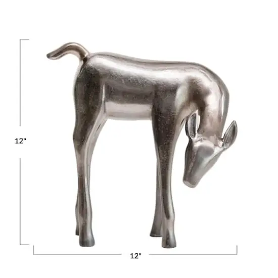 Hello Honey&reg; 12" Pewter Color Cast Metal Deer {5}