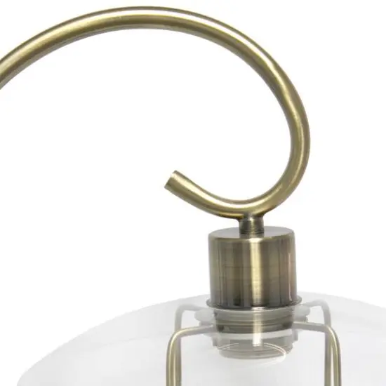 Lalia Home Modern Metal Scroll Table Lamp Antique Brass {8}