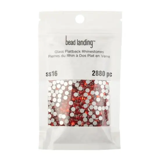 SS16 Glass Flatback Rhinestones by Bead Landing&trade; Light Siam {4}