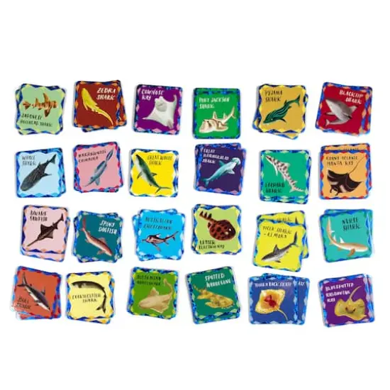 eeBoo Memory & Matching Shiny Sharks & Friends Game {5}