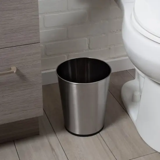 Bath Bliss Stainless Steel Trash Can {3}