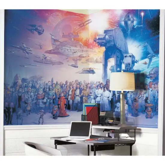RoomMates Star Wars Saga Chair Rail Prepasted Mural {3}