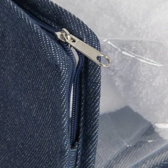 Household Essentials 41" Denim Blue Under the Bed Storage Chest {9}