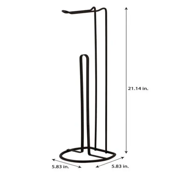 Bath Bliss 21" Bronze Toilet Paper Reserve & Dispenser {5}