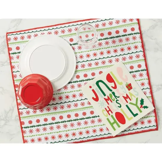 DII&reg; Snowflakes Dish Drying Mat Set, 2ct. {5}