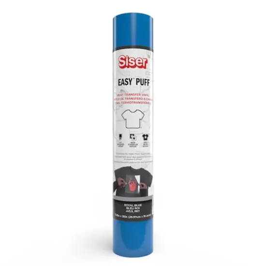 Siser&reg; Easy&trade; Puff Heat Transfer Vinyl, 36" Royal Blue {1}