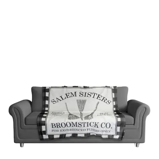 Salem Sisters Broomstick Co. Coral Fleece Blanket {4}