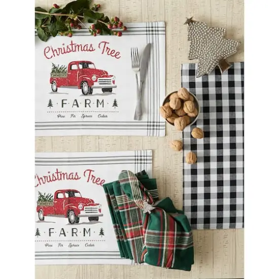 DII&reg; Tree Farm Truck Printed Placemats, 6ct. {9}