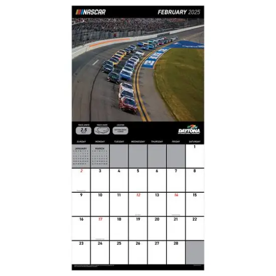TF Publishing 2025 Nascar Tracks Wall Calendar {6}
