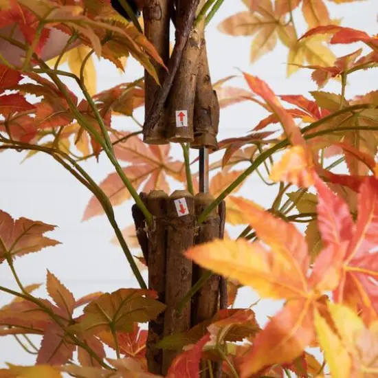 7ft. Autumn Deluxe Maple Artificial Fall Tree {6}