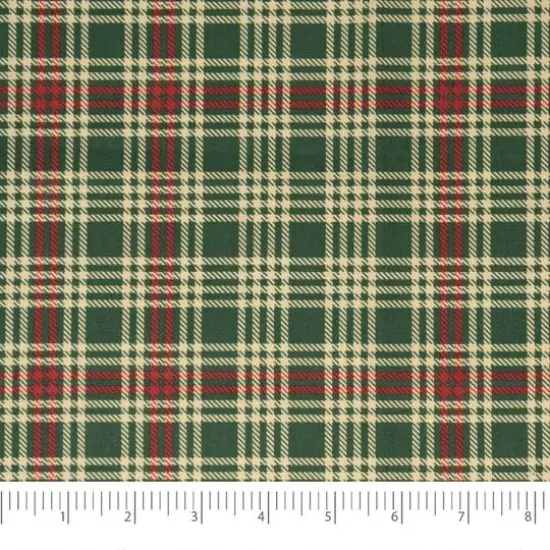SINGER Christmas Holiday Plaid Cotton Fabric Fat Quarter Bundle {8}