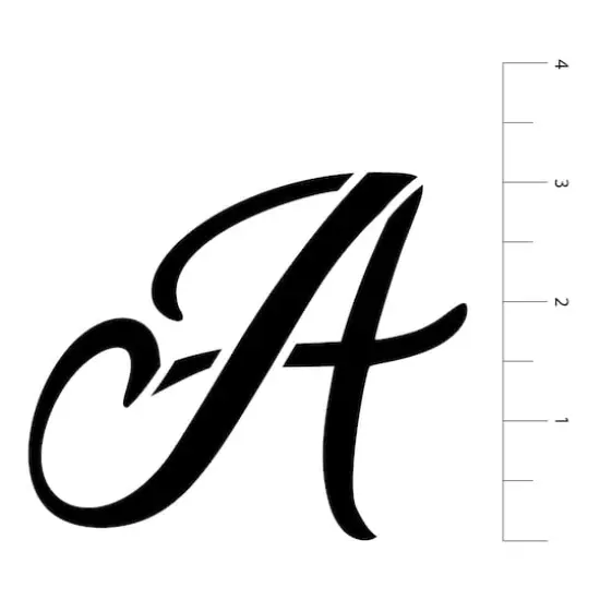 3" Formal Alphabet Font Stencils by Craft Smart&reg; {4}