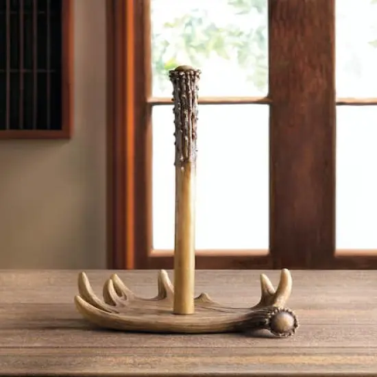 13" Moose Antler Paper Towel Holder {5}