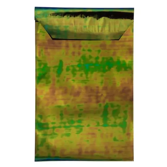 JAM Paper 5.25" x 8" Open End Foil Envelopes, 25ct. Green Metallic {5}