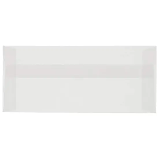 JAM Paper 4.12" x 9.5" Clear Vellum Business Envelopes, 25ct. {1}