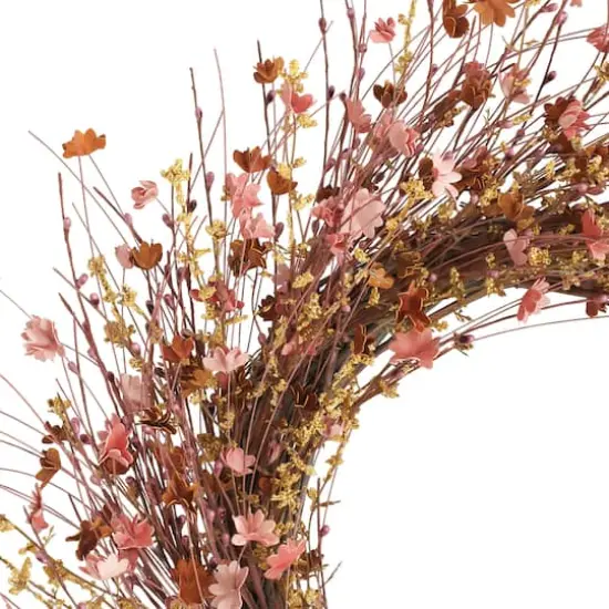 22" Wildflower Wreath by Ashland&reg; Pink {3}