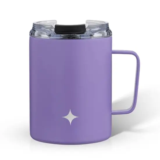 JoyJolt&reg; 12oz. Vacuum Insulated Tumbler With Lid & Handle Purple {1}