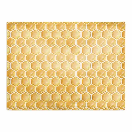 Painted Honeycomb 18" x 14" Cotton Twill Placemat {1}