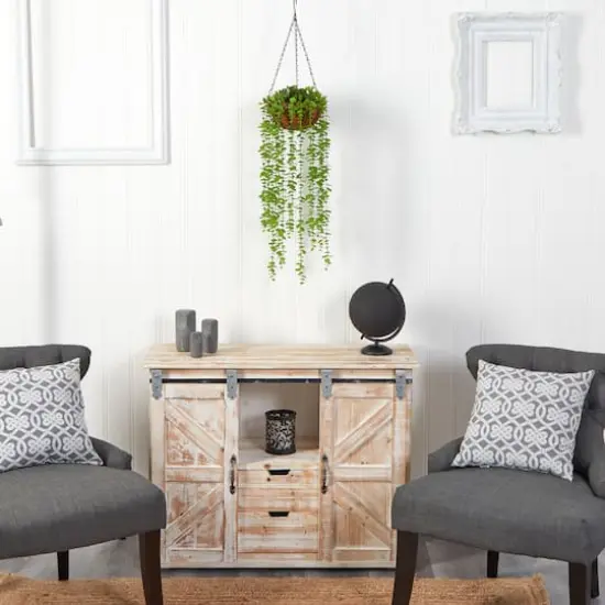 3ft. Eucalyptus Artificial Plant in Hanging Basket {5}