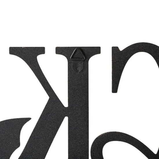 Glitzhome&reg; 24" Metal Halloween TRICK OR TREAT Wall Sign {7}