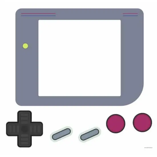 RoomMates Nintendo Gameboy Dry Erase Peel & Stick Giant Wall Decals {1}