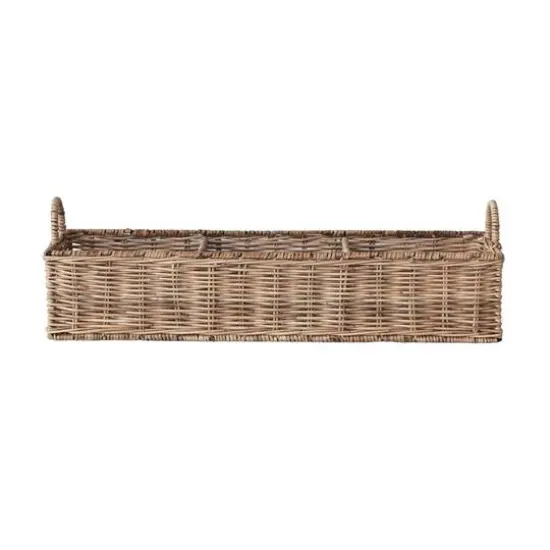 Hello Honey&reg; 23" Natural Rattan Hand-Woven Sectioned Basket {4}