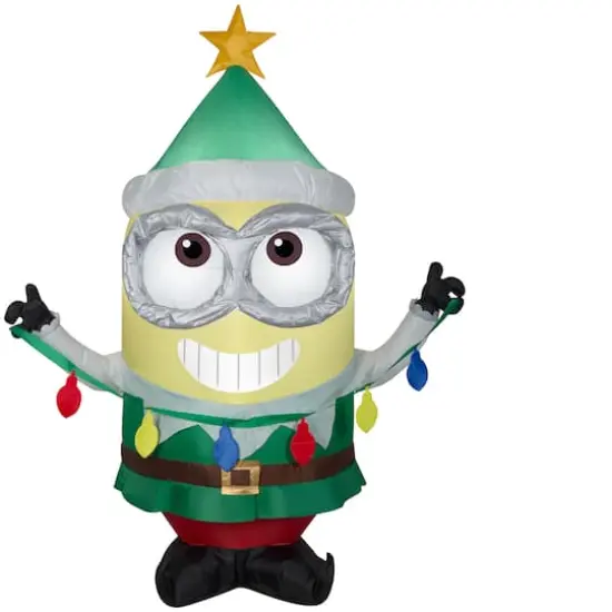 3.5ft. Airblown&reg; Inflatable Minion Dave with Light String {1}