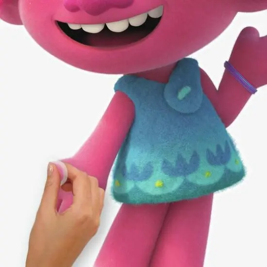 RoomMates Trolls World Tour Poppy Glitter Peel & Stick Giant Decals {5}