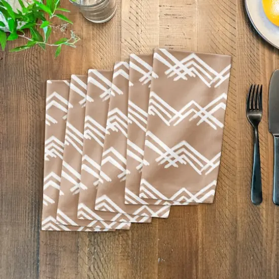 Blush Mountain Pattern 10" x 10" Cotton Twill Napkin {4}