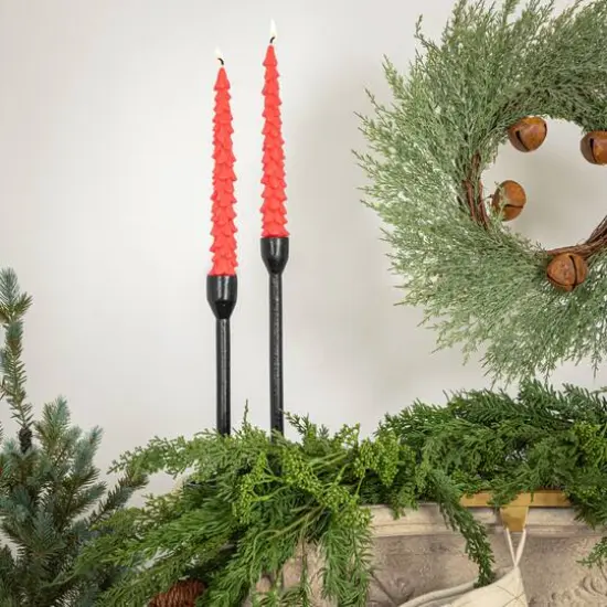 Hello Honey 10" Watermelon Unscented Tree Shaped Taper Candles, 2ct. {5}