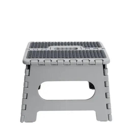 Simplify 9" Anti-Skid Folding Step Stool Gray {8}