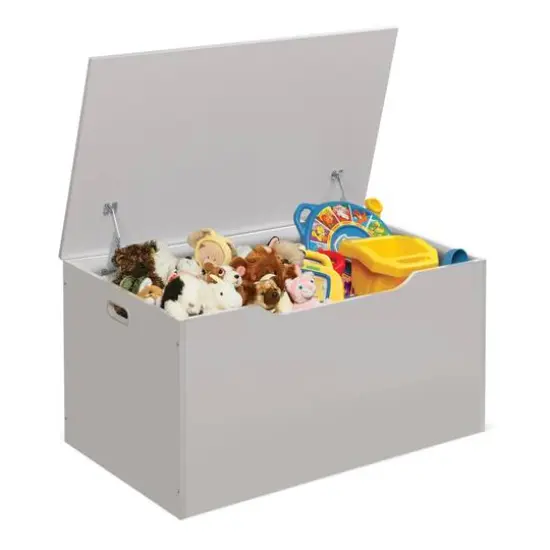 Badger Basket White Flat Bench Top Toy & Storage Box {4}