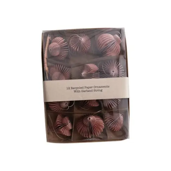 Hello Honey&reg; Paper Honeycomb Ornaments with String DIY Garland Blush {1}